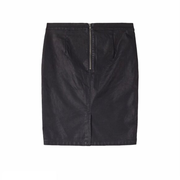 Minimum women's vegan leather pencil skirt black Euro 36 Small NWT - Picture 9 of 15